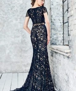 Angela & Alison - 71084 Two Piece Embroidered Trumpet Dress 10 Angela & Alison - 71084 Two Piece Embroidered Trumpet Dress