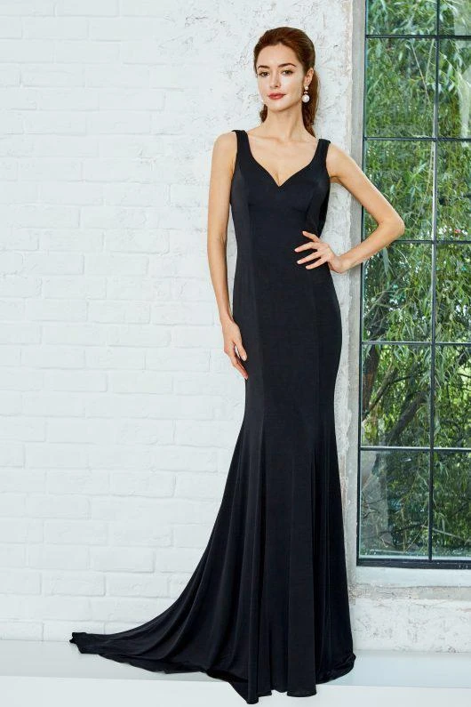 Angela & Alison - 771047 Cowl Back Detail Long Jersey Gown 3 Angela & Alison - 771047 Cowl Back Detail Long Jersey Gown