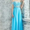 Formal Gowns Angela & Alison - 771104 Lace Off The Shoulder Two-Piece Dress 2 Formal Gowns Angela & Alison - 771104 Lace Off The Shoulder Two-Piece Dress