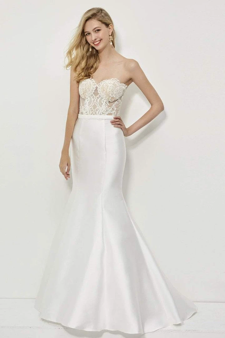 Angela & Alison - 81028 Sheer Strapless Mermaid Gown 3 Angela & Alison - 81028 Sheer Strapless Mermaid Gown