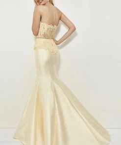 Angela & Alison - 81028 Sheer Strapless Mermaid Gown 10 Angela & Alison - 81028 Sheer Strapless Mermaid Gown