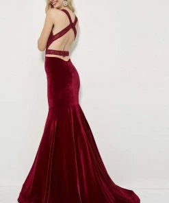 Angela & Alison - 81036 Strappy Lace Fitted Trumpet Dress 8 Angela & Alison - 81036 Strappy Lace Fitted Trumpet Dress