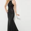 Formal Gowns Angela & Alison - 81058 Sequin Halter Sheath Dress