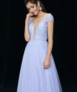 Formal Gowns Angela & Alison - 81069 Deep V-neck A-line Dress 15 Formal Gowns Angela & Alison - 81069 Deep V-neck A-line Dress