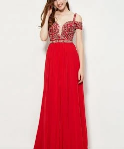 Formal Gowns Angela & Alison - 81081 Embellished Deep V-neck A-line Dress 9 Formal Gowns Angela & Alison - 81081 Embellished Deep V-neck A-line Dress