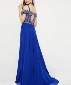 Formal Gowns Angela & Alison - 81081 Embellished Deep V-neck A-line Dress 8 Formal Gowns Angela & Alison - 81081 Embellished Deep V-neck A-line Dress