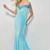 Formal Gowns Angela & Alison - 81085 Beaded Off-Shoulder Velvet Mermaid Dress