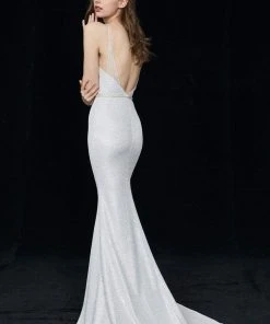 Formal Gowns Angela & Alison - 81086 Embellished Deep V-neck Trumpet Dress 11 Formal Gowns Angela & Alison - 81086 Embellished Deep V-neck Trumpet Dress