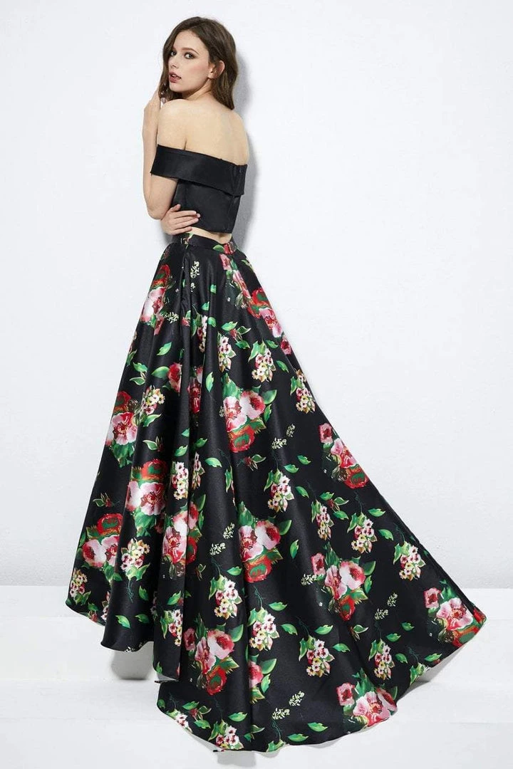 Angela & Alison - 81120 Two Piece Floral Printed Ballgown Formal Gowns 6 Angela & Alison - 81120 Two Piece Floral Printed Ballgown Formal Gowns