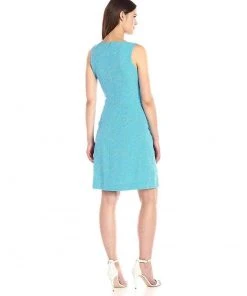 Anne Klein - 10637626 Polka Dot Jewel Pleated Cocktail Dress Cocktail Dresses