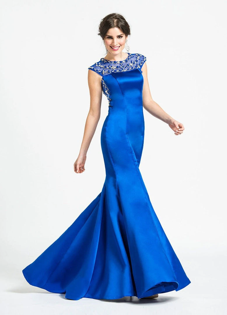 Ashley Lauren - 1043 Beaded Mermaid Evening Dress Formal Gowns 5 Ashley Lauren - 1043 Beaded Mermaid Evening Dress Formal Gowns