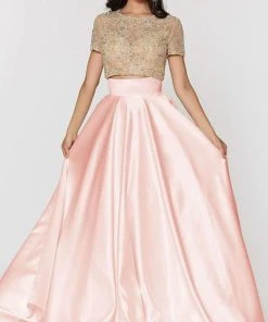 Ashley Lauren - 1251 Beaded Two Piece Ball Gown