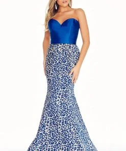 Ashley Lauren - 1267 Leopard Print Evening Dress Formal Gowns