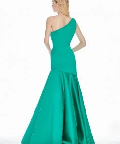 Ashley Lauren - 1330 One Shoulder Satin Mermaid Dress