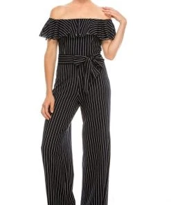 Bebe - 701351 Off-Shoulder Jumpsuit 8 Bebe - 701351 Off-Shoulder Jumpsuit