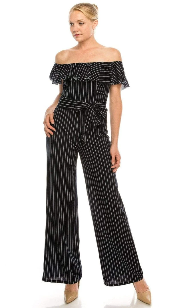 Bebe - 701351 Off-Shoulder Jumpsuit 3 Bebe - 701351 Off-Shoulder Jumpsuit