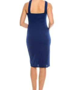Bebe - 701675 Cutout Mock Neck Sheath Stretch Crepe Dress Cocktail Dresses