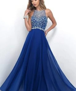 Blush By Alexia Designs Blush - 11071 Stunning Crystal Embellished Illusion Back Gown 9 Blush By Alexia Designs Blush - 11071 Stunning Crystal Embellished Illusion Back Gown