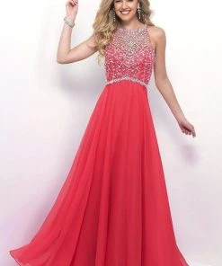 Blush By Alexia Designs Blush - 11071 Stunning Crystal Embellished Illusion Back Gown 11 Blush By Alexia Designs Blush - 11071 Stunning Crystal Embellished Illusion Back Gown