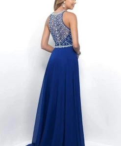 Blush By Alexia Designs Blush - 11071 Stunning Crystal Embellished Illusion Back Gown 10 Blush By Alexia Designs Blush - 11071 Stunning Crystal Embellished Illusion Back Gown