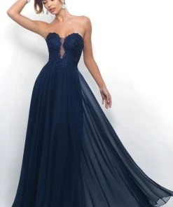 Blush By Alexia Designs Blush - 11234 Lace Embellished Sweetheart Chiffon A-line Dress Formal Gowns 8 Blush By Alexia Designs Blush - 11234 Lace Embellished Sweetheart Chiffon A-line Dress Formal Gowns