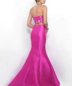 Blush By Alexia Designs Blush - 11341 Rich Embroidered Two-Piece Trumpet Gown