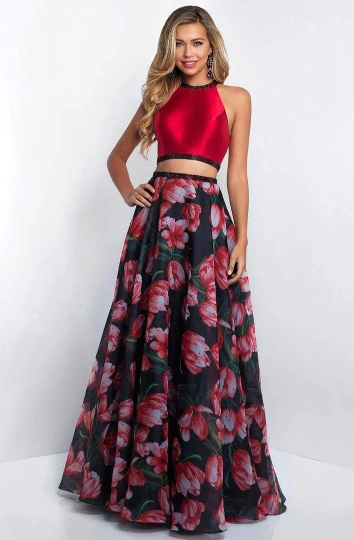 Blush By Alexia Designs Formal Gowns Blush - 11534 Halter Mikado And Floral Organza A-line Gown 3 Blush By Alexia Designs Formal Gowns Blush - 11534 Halter Mikado And Floral Organza A-line Gown