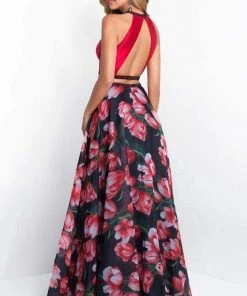 Blush By Alexia Designs Formal Gowns Blush - 11534 Halter Mikado And Floral Organza A-line Gown 5 Blush By Alexia Designs Formal Gowns Blush - 11534 Halter Mikado And Floral Organza A-line Gown