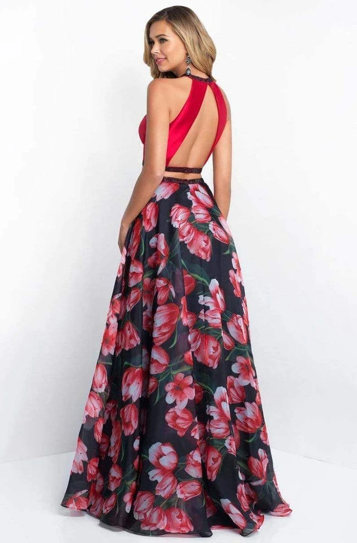 Blush By Alexia Designs Formal Gowns Blush - 11534 Halter Mikado And Floral Organza A-line Gown 4 Blush By Alexia Designs Formal Gowns Blush - 11534 Halter Mikado And Floral Organza A-line Gown