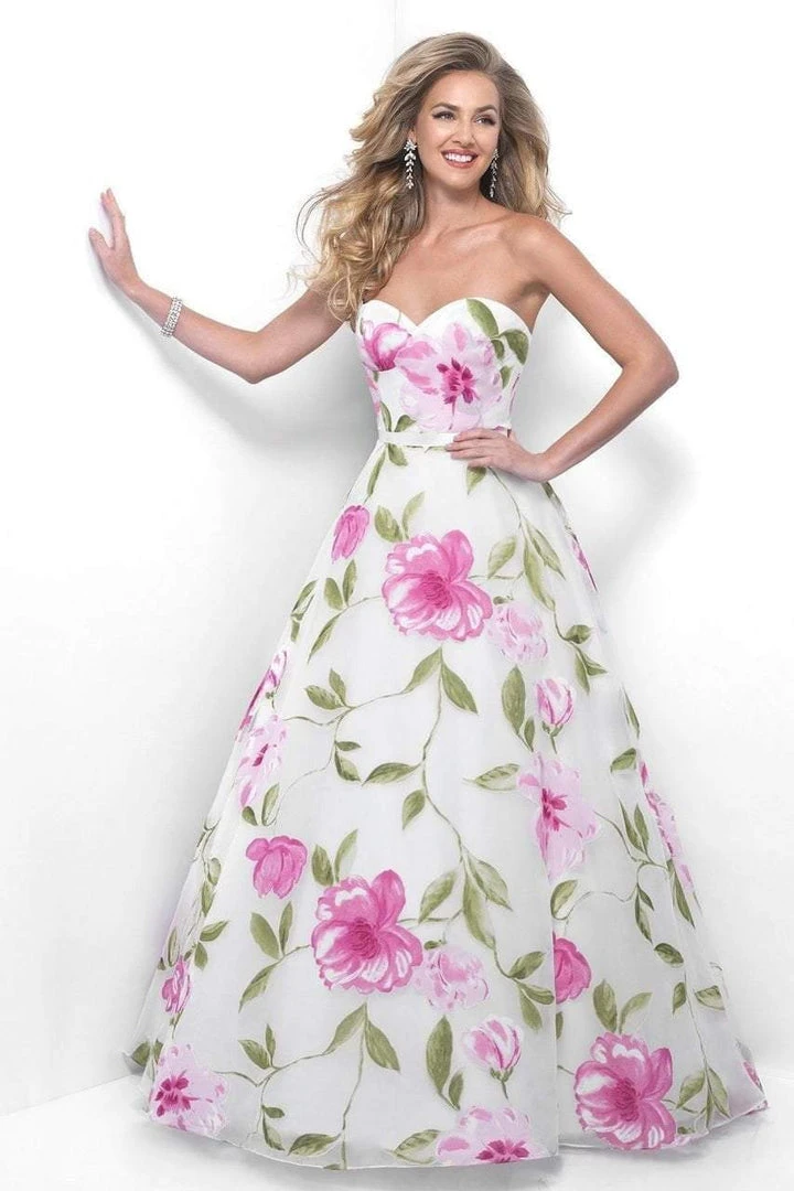 Blush By Alexia Designs Formal Gowns Blush - 5621 Dainty Sweetheart Floral Print A-Line Gown 3 Blush By Alexia Designs Formal Gowns Blush - 5621 Dainty Sweetheart Floral Print A-Line Gown