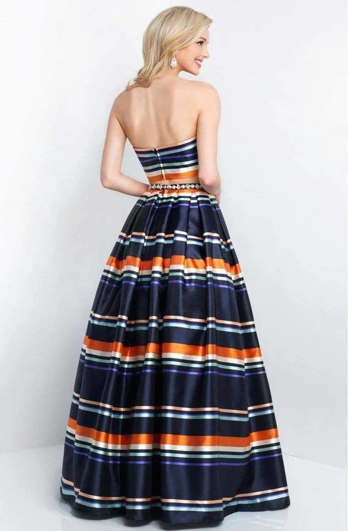 Blush By Alexia Designs Blush - 5659 Strapless Printed Satin Mikado Two Piece Gown 4 Blush By Alexia Designs Blush - 5659 Strapless Printed Satin Mikado Two Piece Gown