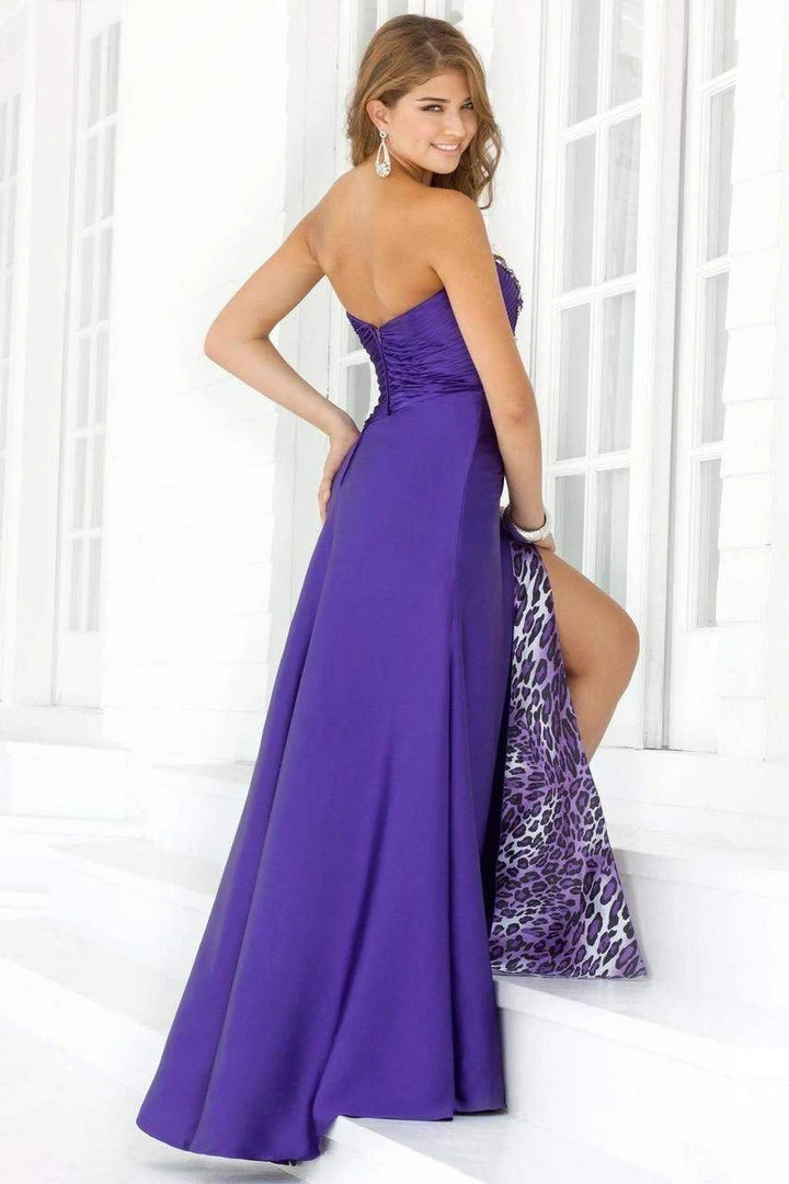 Blush By Alexia Designs Blush - 9371 Sweetheart Animal Printed Layered A-Line Gown Formal Gowns 4 Blush By Alexia Designs Blush - 9371 Sweetheart Animal Printed Layered A-Line Gown Formal Gowns