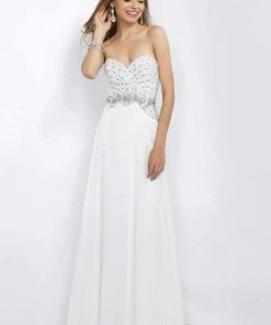 Formal Gowns Blush By Alexia Designs - 11070 Lovely Crystal Beaded Strapless Gown
