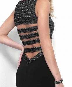 Blush By Alexia Designs - 11322 Beaded Bateau Two-Piece Sheath Gown