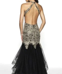 Blush By Alexia Designs - 11749 Metallic Lace Tulle Mermaid Dress 6 Blush By Alexia Designs - 11749 Metallic Lace Tulle Mermaid Dress