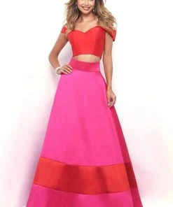 Formal Gowns Blush By Alexia Designs - 5623 Two Piece Off Shoulder Ballgown