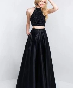 Formal Gowns Blush By Alexia Designs - 5651 Embellished High Halter A-line Dress 7 Formal Gowns Blush By Alexia Designs - 5651 Embellished High Halter A-line Dress