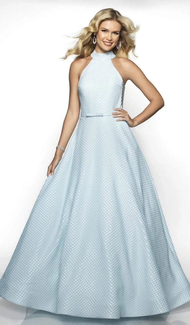 Blush By Alexia Designs - 5709 High Halter Ballgown With Open Back 5 Blush By Alexia Designs - 5709 High Halter Ballgown With Open Back