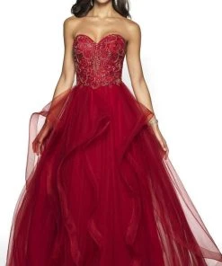 Blush By Alexia Designs - 5724 Beaded Sweetheart Tulle Ballgown