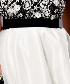 Blush By Alexia Designs - 9112 Strapless Floral Cocktail Dress Cocktail Dresses