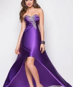 Blush By Alexia Designs - 9592 Strapless Pleated Long Gown Formal Gowns