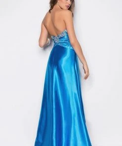 Blush By Alexia Designs - 9592 Strapless Pleated Long Gown Formal Gowns 8 Blush By Alexia Designs - 9592 Strapless Pleated Long Gown Formal Gowns