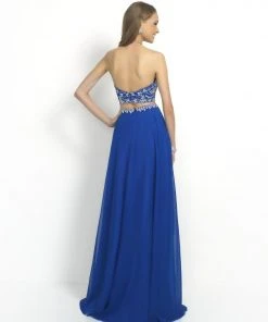 Blush By Alexia Designs - 9935 Two Piece Halter Long Gown Formal Gowns