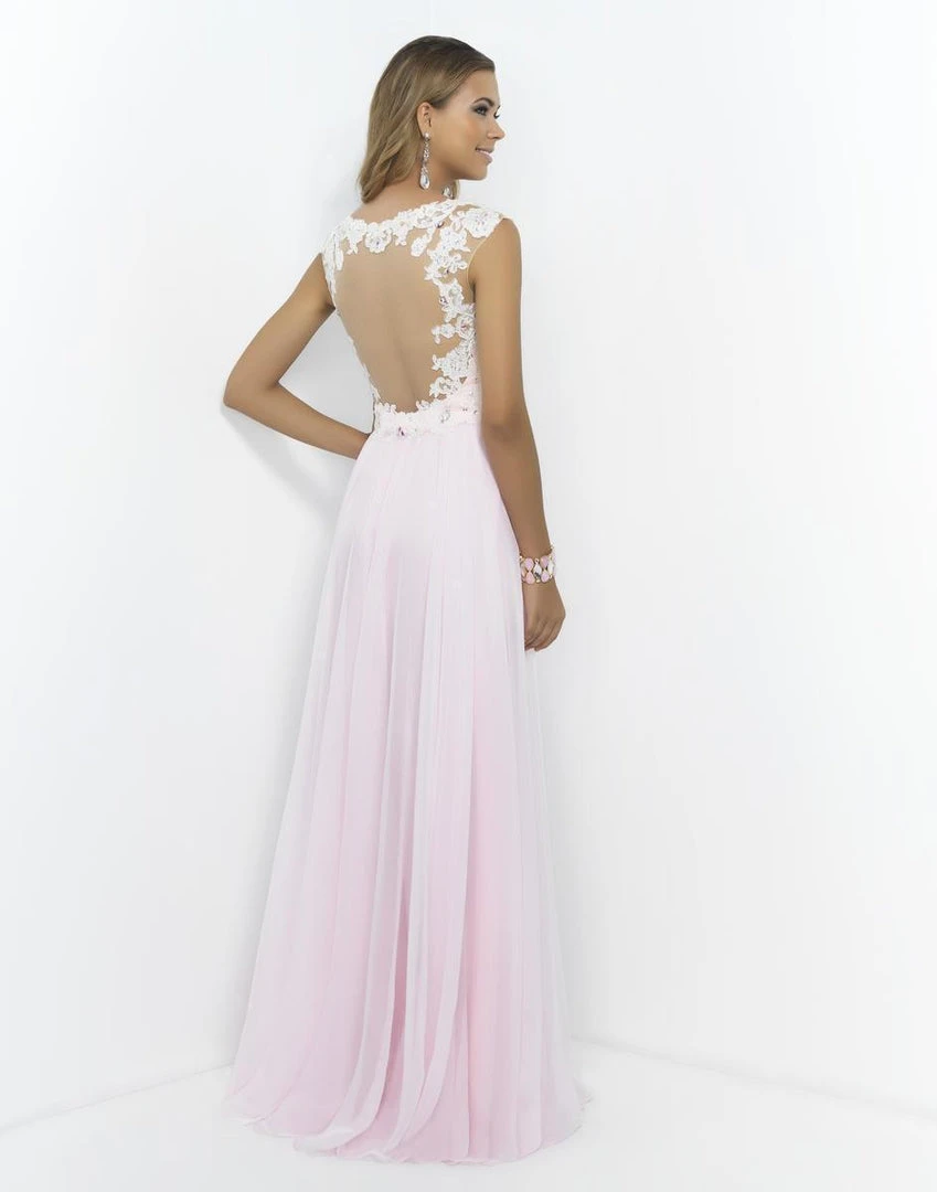 Blush By Alexia Designs - 9986 V Neck Cap Sleeve Long Dress Formal Gowns 4 Blush By Alexia Designs - 9986 V Neck Cap Sleeve Long Dress Formal Gowns