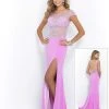Formal Gowns Blush By Alexia Designs - Beaded Illusion Fitted Evening Dress X229