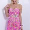 Blush By Alexia Designs - Beaded Sweetheart Sheath Dress X152