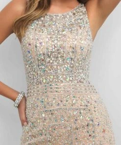 Blush By Alexia Designs - Bejeweled Sheath Dress C353 Cocktail Dresses