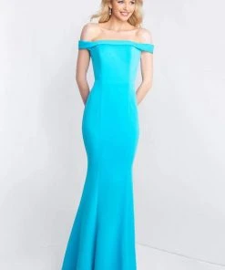 Blush By Alexia Designs - C1026 Off-Shoulder Lace Up Sheath Gown 10 Blush By Alexia Designs - C1026 Off-Shoulder Lace Up Sheath Gown