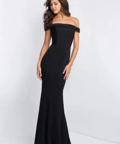 Blush By Alexia Designs - C1026 Off-Shoulder Lace Up Sheath Gown 9 Blush By Alexia Designs - C1026 Off-Shoulder Lace Up Sheath Gown