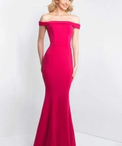 Blush By Alexia Designs - C1026 Off-Shoulder Lace Up Sheath Gown 11 Blush By Alexia Designs - C1026 Off-Shoulder Lace Up Sheath Gown